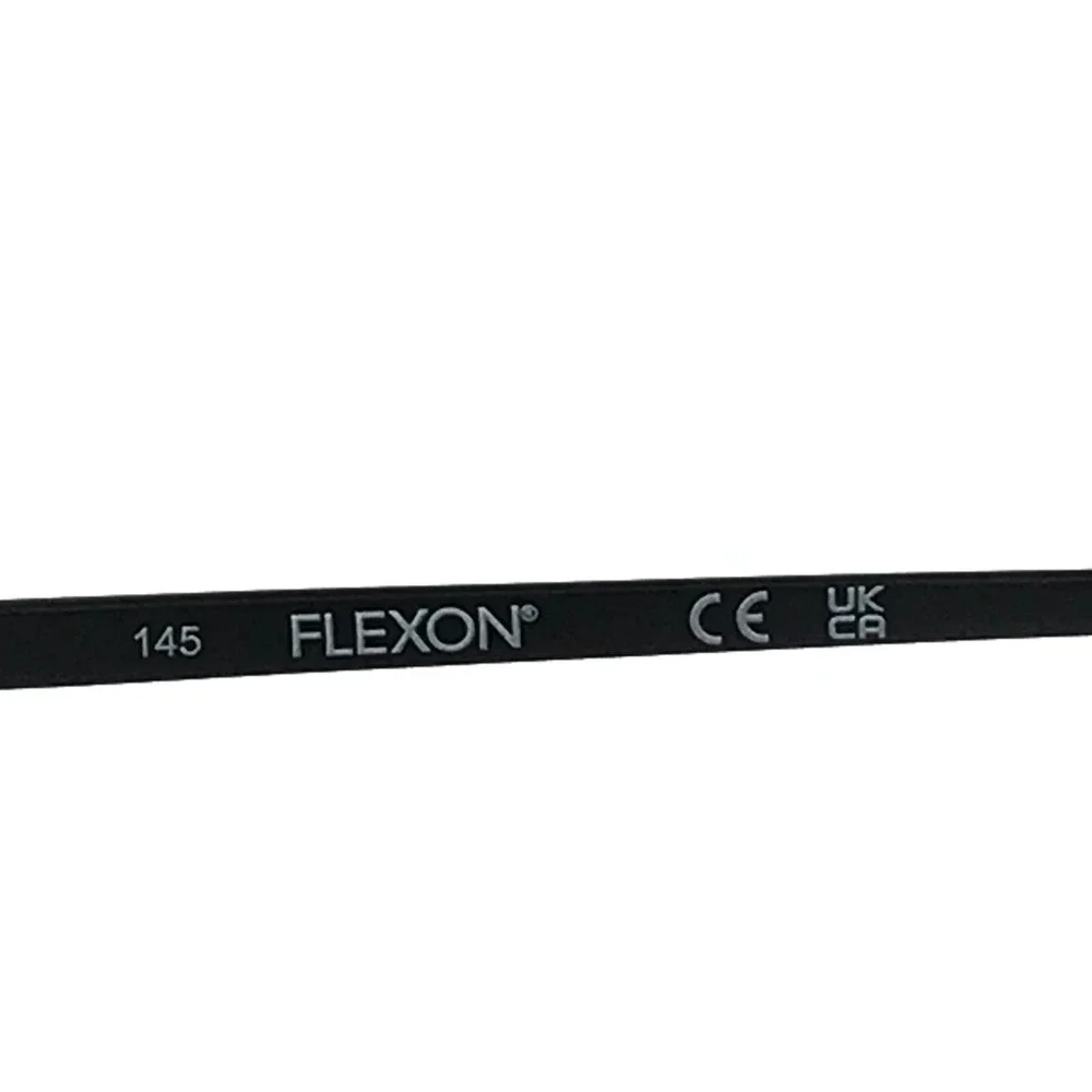 Flexon Eyeglasses Frames H6073 002 Satin Black Matte Titanium 56-18-145